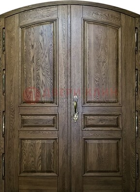 Долговечная арочная дверь с отделкой массив ДА-25 в Казани
