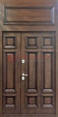 Классическая входная дверь с верхней фрамугой ДФГ-15 в Казани