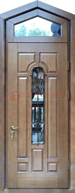 Железная дверь Винорит с фрамугой для частного дома ДФГ-34 в Казани