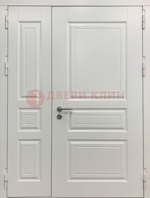 Полуторная светлая металлическая дверь с МДФ ДМ-336 в Казани