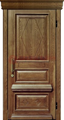 Стальная дверь с массивом дуба с филенкой ДМД-57 в Казани