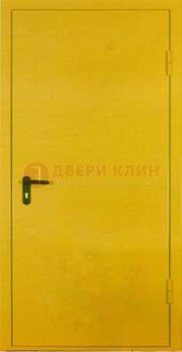 Желтая железная дверь с нитроэмалью ДН-5 в Дзержинском