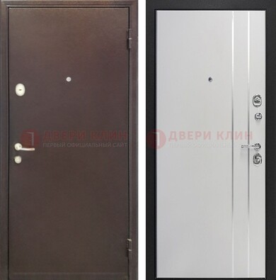 Входная дверь с порошковым покрытием с МДФ с молдингами ДП-232 в Казани