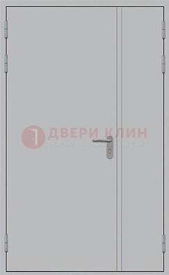 Белая противопожарная двупольная дверь ДПМ-02/30 в Казани