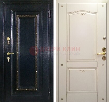 Входная дверь Дверь с золотистым декором ДПР-3 в Казани