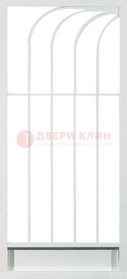 Белая металлическая решетчатая дверь ДР-17 в Казани