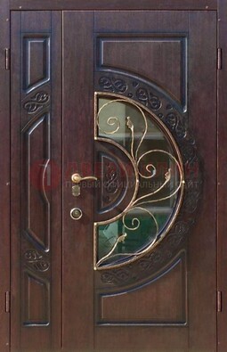 Полуторная железная дверь Винорит в классическом стиле ДСК-272 в Казани