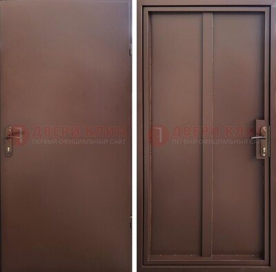 Техническая дверь с порошковым покрытием медный антик с двух сторон ДП-253 в Казани