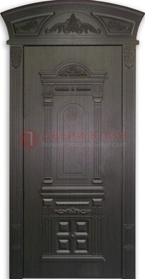 Черная стальная дверь с виноритом ДВТ-31 в Казани