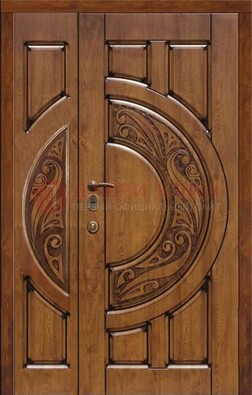 Коричневая входная дверь с виноритом ДВТ-5 в Казани