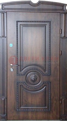Коричневая дверь с виноритом и терморазрывом ДВТ-65 в Казани
